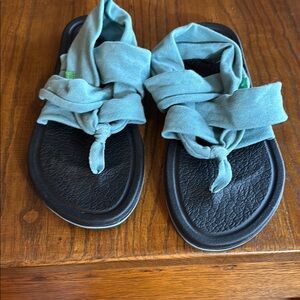 Sanuk Women's Sandals - Black and Teal